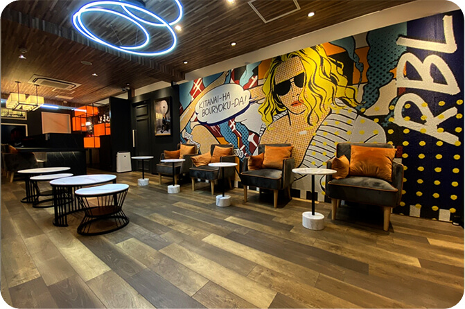 ROLAND BEAUTY LOUNGE 梅田店の店内写真です